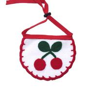 Dog Bandana Bibs Scarf, Collar Adjustable Pet Cute Heart Neckerchief Bow Ties Clothes Bib Washable Drool Towel Hand Knit Accessories Triangle for Pets and Cats (S)