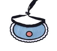 Dog Bandana Bibs Scarf, Collar Adjustable Pet Cute Heart Neckerchief Bow Ties Clothes Bib Washable Drool Towel Hand Knit Accessories Triangle for Pets and Cats (L)