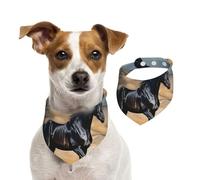 Dog Bandana Black Arabian Horse Pet Scarf Adjustable Pets Bandanas Washable Double-Sided Pets Neckerchief Cotton Triangle Bib Dogs Scarfs Cats Scarves for Puppy Costume Accessories Small