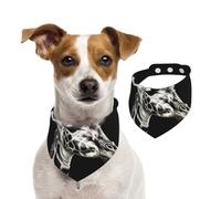 Dog Bandana Black Giraffe Pet Scarf Adjustable Pets Bandanas Washable Double-Sided Pets Neckerchief Cotton Triangle Bib Dogs Scarfs Cats Scarves for Puppy Costume Accessories Medium