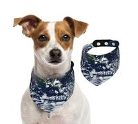Dog Bandana Blue Marble Earth Pet Scarf Adjustable Pets Bandanas Washable Double-Sided Pets Neckerchief Cotton Triangle Bib Dog Scarfs Cats Scarves for Puppy Costume Accessories Small