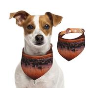 Dog Bandana Bosque del Apache Wildlife Refuge Pet Scarf Adjustable Pets Bandanas Washable Double-Sided Pets Neckerchief Cotton Triangle Bib Dog Scarfs Cats Scarves for Puppy Costume Accessories Small