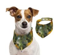 Dog Bandana Bottle of Sunflowers Pet Scarf Adjustable Pets Bandanas Washable Double-Sided Pets Neckerchief Cotton Triangle Bib Dog Scarfs Cats Scarves for Puppy Costume Accessories Small