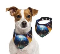 Dog Bandana Bowling Pet Scarf Adjustable Pets Bandanas Washable Double-Sided Pets Neckerchief Cotton Triangle Bib Dog Scarfs Cats Scarves for Puppy Costume Accessories Large