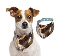 Dog Bandana Brown Chihuahua Angel Wings Pet Scarf Adjustable Pets Bandanas Washable Double-Sided Pets Neckerchief Cotton Triangle Bib Dog Scarfs Cats Scarves for Puppy Costume Accessories Large