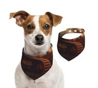 Dog Bandana Bulldozer Evening Pet Scarf Adjustable Pets Bandanas Washable Double-Sided Pets Neckerchief Cotton Triangle Bib Dog Scarfs Cats Scarves for Puppy Costume Accessories Large