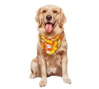Dog Bandana Candy Corn Halloween Cat Dog Kerchief For Party | Pet Neckerchief Durable Pet Triangle Scarf For Small Medium Large Dogs