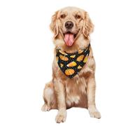 Dog Bandana Candy Corn Pumpkin Halloween Triangle Bibs Scarf For Party | Pet Triangle Scarf Durable Cat Dog Kerchief For Small Medium Large Dogs