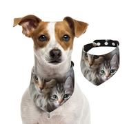 Dog Bandana Cats Mom and Baby Pet Scarf Adjustable Pets Bandanas Washable Double-Sided Pets Neckerchief Cotton Triangle Bib Dogs Scarfs Cats Scarves for Puppy Costume Accessories Medium