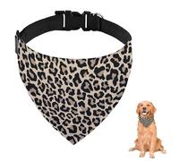 Dog Bandana Collar Leopard For Large Dogs Medium Dogs Small Washable Adjustable Dog Scarf Pets Reusable Accessories Accessories Grooming Parties And Daily Wear