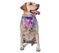 Dog Bandana Cosmic Whispers Of Petals Triangle Bibs Scarf Personalised Pet Neckerchief Adjustable Cat Dog Kerchief For Party Festival Pets