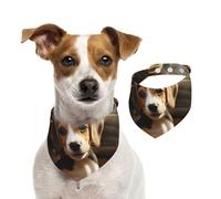 Dog Bandana Cute Beagle Pet Scarf Adjustable Pets Bandanas Washable Double-Sided Pets Neckerchief Cotton Triangle Bib Dog Scarfs Cats Scarves for Puppy Costume Accessories Medium
