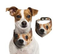 Dog Bandana Cute Chihuahua Pet Scarf Adjustable Pets Bandanas Washable Double-Sided Pets Neckerchief Cotton Triangle Bib Dogs Scarfs Cats Scarves for Puppy Costume Accessories Medium