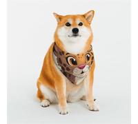 Dog Bandana Cute Jaguar Dog Scarf Adjustable Pet Bandanas for Dogs Christmas Pets Scarf Triangle Bibs Kerchief Soft Breathable Puppy Bandana for Small Medium Large Cats Pet