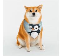 Dog Bandana Cute Penguin Dog Scarf Adjustable Pet Bandanas for Dogs Christmas Pets Scarf Triangle Bibs Kerchief Soft Breathable Puppy Bandana for Small Medium Large Cats Pet
