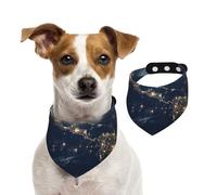 Dog Bandana Earth from The Outer Space Pet Scarf Adjustable Pets Bandanas Washable Double-Sided Pets Neckerchief Cotton Triangle Bib Dog Scarfs Cats Scarves for Puppy Costume Accessories Medium