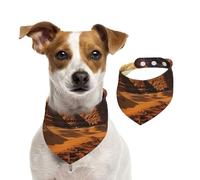 Dog Bandana Egyptian Pyramids Pet Scarf Adjustable Pets Bandanas Washable Double-Sided Pets Neckerchief Cotton Triangle Bib Dog Scarfs Cats Scarves for Puppy Costume Accessories Medium