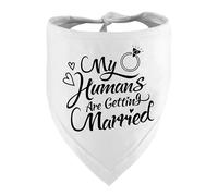 Dog Bandana Engagement Announcement Gift My Humans are Getting Married Dog Bandana Adjustable Engagement Announcement Props for Cat Dog Scarf Engagement Gifts for Couples Pet Dog Bandana for Wedding