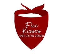 Dog Bandana Free Kisses/Will You Be My V/Stealing Hearts Pet Neckerchief Personalised Pet Triangle Scarf Durable Triangle Bibs Scarf For Party Festival Pets