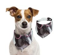 Dog Bandana French Bulldog Glasses Pet Scarf Adjustable Pets Bandanas Washable Double-Sided Pets Neckerchief Cotton Triangle Bib Dogs Scarfs Cats Scarves for Puppy Costume Accessories Medium