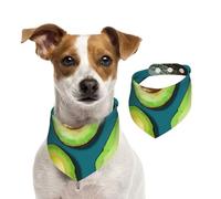 Dog Bandana Fresh Tropical Fruit Pet Scarf Adjustable Pets Bandanas Washable Double-Sided Pets Neckerchief Cotton Triangle Bib Dogs Scarfs Cats Scarves for Puppy Costume Accessories Small
