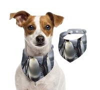 Dog Bandana Funny Penguins Pet Scarf Adjustable Pets Bandanas Washable Double-Sided Pets Neckerchief Cotton Triangle Bib Dogs Scarfs Cats Scarves for Puppy Costume Accessories Small