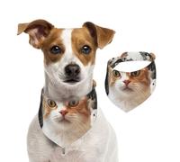 Dog Bandana Funny Pet Cat Pet Scarf Adjustable Pets Bandanas Washable Double-Sided Pets Neckerchief Cotton Triangle Bib Dog Scarfs Cats Scarves for Puppy Costume Accessories Small