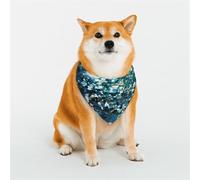 Dog Bandana Glittered Blue Background Dog Scarf Adjustable Pet Bandanas for Dogs Christmas Pets Scarf Triangle Bibs Kerchief Soft Breathable Puppy Bandana for Small Medium Large Cats Pet
