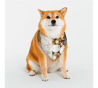 Dog Bandana Gold Blue White Dog Scarf Adjustable Pet Bandanas for Dogs Christmas Pets Scarf Triangle Bibs Kerchief Soft Breathable Puppy Bandana for Small Medium Large Cats Pet
