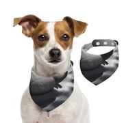 Dog Bandana Grey Zen Stones Picture Pet Scarf Adjustable Pets Bandanas Washable Double-Sided Pets Neckerchief Cotton Triangle Bib Dogs Scarfs Cats Scarves for Puppy Costume Accessories Large