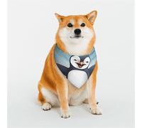 Dog Bandana Happy Penguin Dog Scarf Adjustable Pet Bandanas for Dogs Christmas Pets Scarf Triangle Bibs Kerchief Soft Breathable Puppy Bandana for Small Medium Large Cats Pet