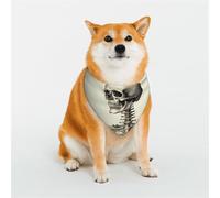 Dog Bandana Human Skeleton Dog Scarf Adjustable Pet Bandanas for Dogs Christmas Pets Scarf Triangle Bibs Kerchief Soft Breathable Puppy Bandana for Small Medium Large Cats Pet