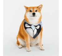 Dog Bandana I Love Penguins Dog Scarf Adjustable Pet Bandanas for Dogs Christmas Pets Scarf Triangle Bibs Kerchief Soft Breathable Puppy Bandana for Small Medium Large Cats Pet