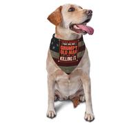 Dog Bandana I Never Dreamed That I'D Become A Grumpy Old Man Pet Bandana Durable Spring Triangle Bib Scarf, For Party, Small Medium Large Dogs, Birthday, 70x30cm