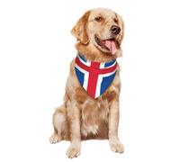 Dog Bandana Iceland Flag Pet Bandana Soft Spring Cat Scarf, For Birthday, Kitten, Small Medium Large Dogs, 70x30cm