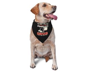 Dog Bandana I'M Not Yelling I'M A Forklift Driver That'S How We Talk Pet Scarf Decoration Washable Cat Scarf, For Party, Grooming, Daily, 70x30cm
