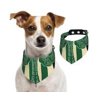 Dog Bandana Irish American Flag Pet Scarf Adjustable Pets Bandanas Washable Double-Sided Pets Neckerchief Cotton Triangle Bib Dog Scarfs Cats Scarves for Puppy Costume Accessories Large