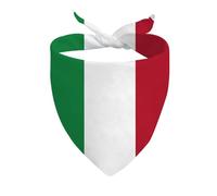 Dog Bandana Italian Flag Italian Cat Dog Kerchief Adjustable Triangle Bibs Scarf Washable Pet Neckerchief For Celebration Festival Pets