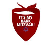 Dog Bandana It'S My Bark Mitzvah Pet Neckerchief Washable Cat Dog Kerchief Personalised Pet Triangle Scarf For Celebration Pets Festival