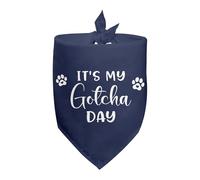 Dog Bandana It'S My Gotcha Day Adopt Me Triangle Bibs Scarf Personalised Pet Triangle Scarf Durable Pet Neckerchief For Pets Festival Celebration