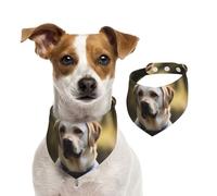 Dog Bandana Labrador Pet Scarf Adjustable Pets Bandanas Washable Double-Sided Pets Neckerchief Cotton Triangle Bib Dogs Scarfs Cats Scarves for Puppy Costume Accessories Medium