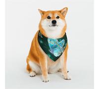 Dog Bandana Light Blue Butterfly Dog Scarf Adjustable Pet Bandanas for Dogs Christmas Pets Scarf Triangle Bibs Kerchief Soft Breathable Puppy Bandana for Small Medium Large Cats Pet