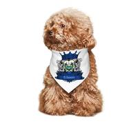 Dog Bandana Lion With Flag Of El Salvadoran Pet Triangle Scarf Durable Triangle Bibs Scarf Washable Pet Neckerchief For Celebration Pets Festival