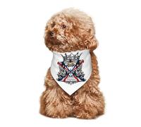 Dog Bandana Lion With Flag Of The Assyrians Cat Dog Kerchief Durable Pet Neckerchief Adjustable Pet Triangle Scarf For Celebration Festival Pets