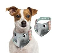 Dog Bandana Lovely Elephant Pet Scarf Adjustable Pets Bandanas Washable Double-Sided Pets Neckerchief Cotton Triangle Bib Dog Scarfs Cats Scarves for Puppy Costume Accessories Small
