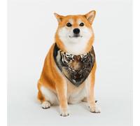 Dog Bandana Malayan Tiger Dog Scarf Adjustable Pet Bandanas for Dogs Christmas Pets Scarf Triangle Bibs Kerchief Soft Breathable Puppy Bandana for Small Medium Large Cats Pet