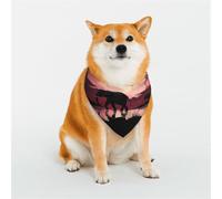 Dog Bandana Moon Elephant Dog Scarf Adjustable Pet Bandanas for Dogs Christmas Pets Scarf Triangle Bibs Kerchief Soft Breathable Puppy Bandana for Small Medium Large Cats Pet