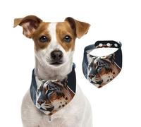 Dog Bandana Mountain Lions Pet Scarf Adjustable Pets Bandanas Washable Double-Sided Pets Neckerchief Cotton Triangle Bib Dog Scarfs Cats Scarves for Puppy Costume Accessories Medium