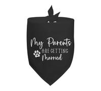 Dog Bandana My Humans Are Getting Married Pet Triangle Scarf Personalised Pet Neckerchief Durable Cat Dog Kerchief For Festival Pets Party