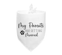 Dog Bandana My Humans Are Getting Married Pet Triangle Scarf Washable Triangle Bibs Scarf Personalised Cat Dog Kerchief For Party Celebration Festival